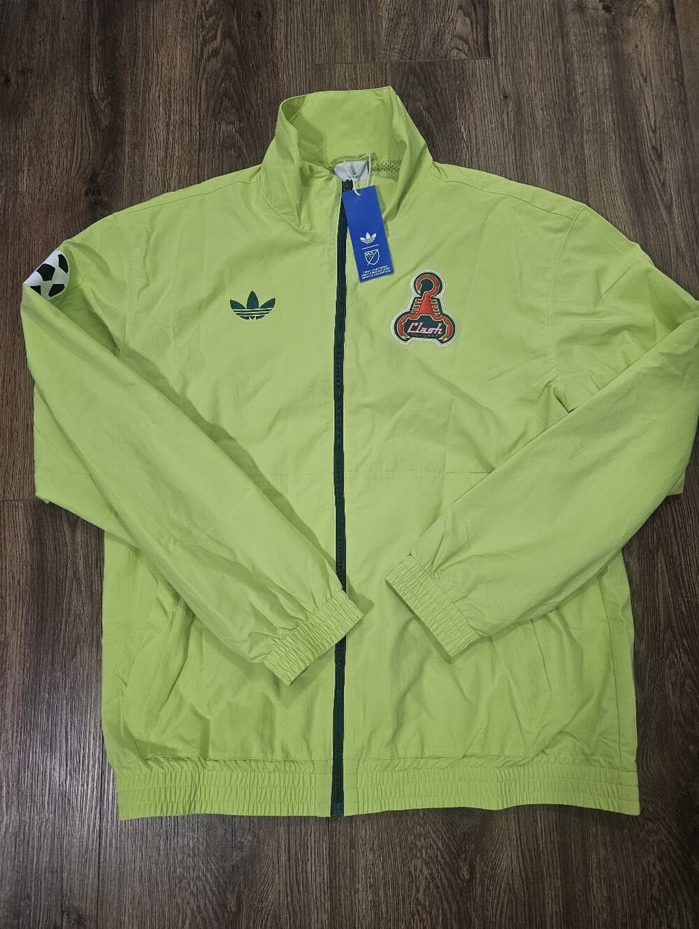 San Jose Clash/Earthquakes Adidas Green 2025 Archive Anthem Jacket Men's Medium
